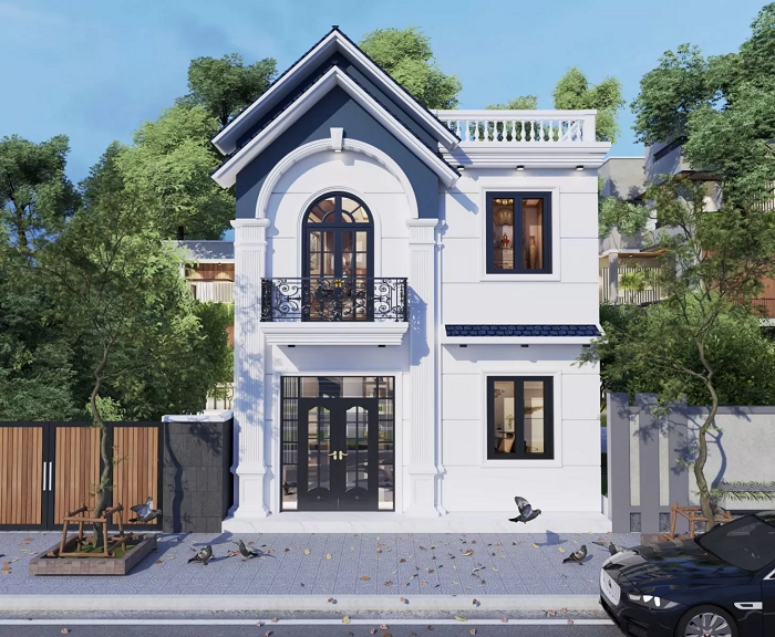 Nhà 8x10m sử dụng vật liệu xanh
