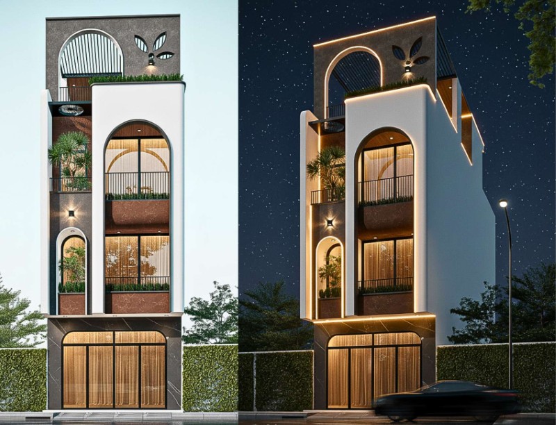 Mẫu nhà phố 5x20m 4 tầng thoáng sáng một không gian sống rộng rãi, tiện nghi và sang trọng