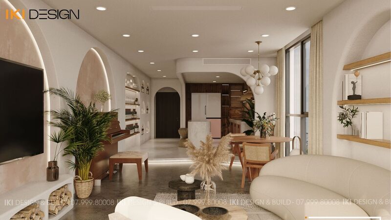 Căn hộ H's Apartment do IKI Design thiết kế và thi công 