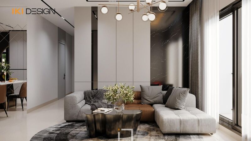 Phòng khách căn hộ 100m² tại Nha Trang và Buôn Ma Thuột