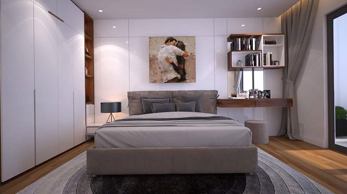 Thiết kế nội thất phòng ngủ chung cư 70m2
