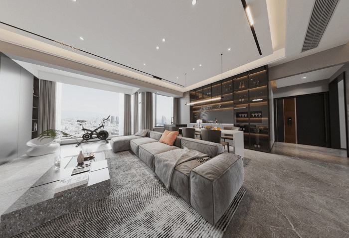 Thiết kế nội thất chung cư 70m2 phong cách hiện đại