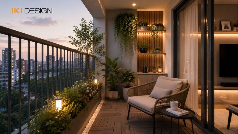Ban công chung cư 70m²