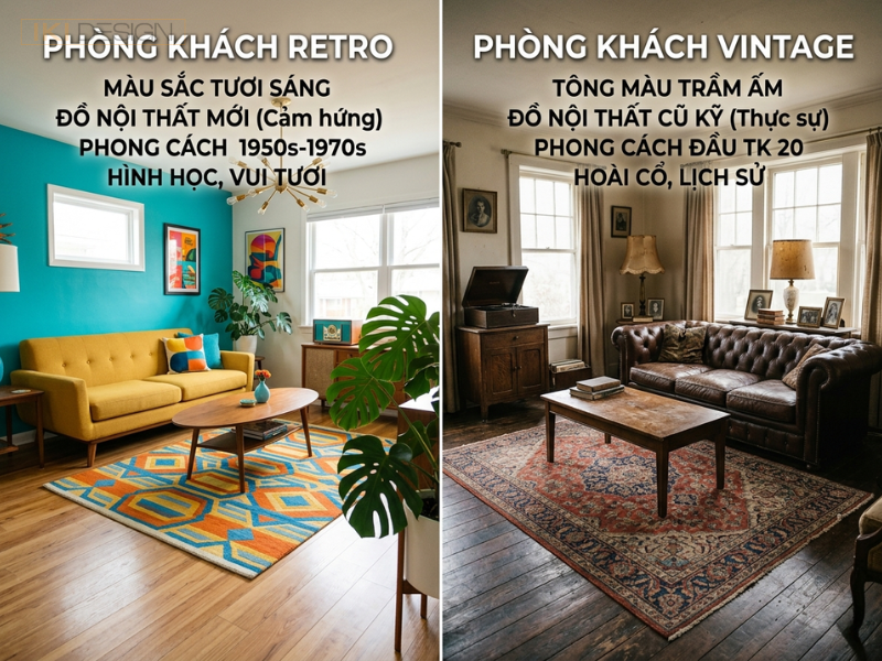 Phân biệt Retro và Vintage giúp Quý khách chọn đúng nội thất mới hay đồ cổ để kiến tạo không gian sống hoàn hảo Phân biệt Retro và Vintage giúp Quý khách chọn đúng nội thất mới hay đồ cổ để kiến tạo không gian sống hoàn hảo