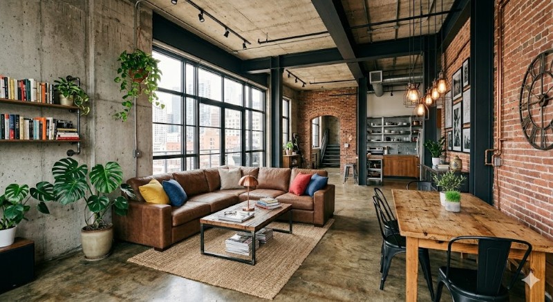 Nội thất phổ biến trong không gian phong cách Urban