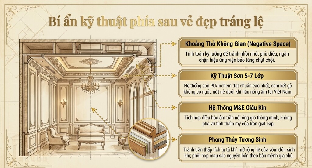 Những lưu ý quan trọng khi thiết kế nội thất cổ điển Những lưu ý quan trọng khi thiết kế nội thất cổ điển