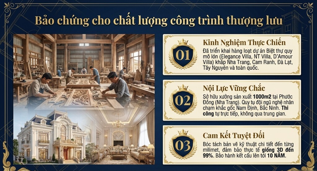 IKI Design - Đơn vị thiết kế thi công nội thất cổ điển uy tín tại Nha Trang & Toàn quốc IKI Design - Đơn vị thiết kế thi công nội thất cổ điển uy tín tại Nha Trang & Toàn quốc