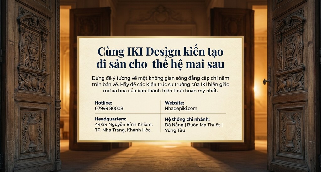 Lựa chọn IKI Design cho các dự án nội thất cổ điển đẳng cấp Lựa chọn IKI Design cho các dự án nội thất cổ điển đẳng cấp