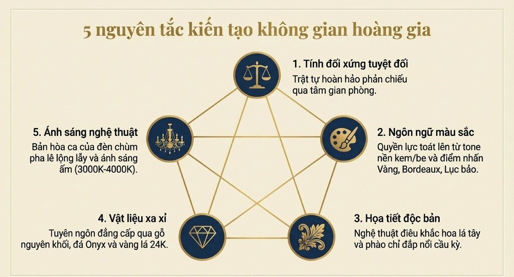 Đặc trưng cốt lõi trong thiết kế nội thất cổ điển Đặc trưng cốt lõi trong thiết kế nội thất cổ điển