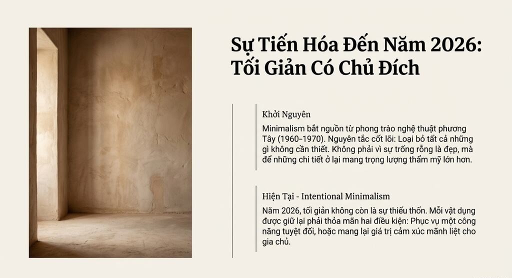 Phong cách nội thất tối giản (Minimalism) là gì?