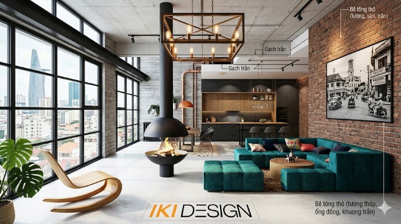 Vật liệu sử dụng trong phong cách thiết kế nội thất đương đại