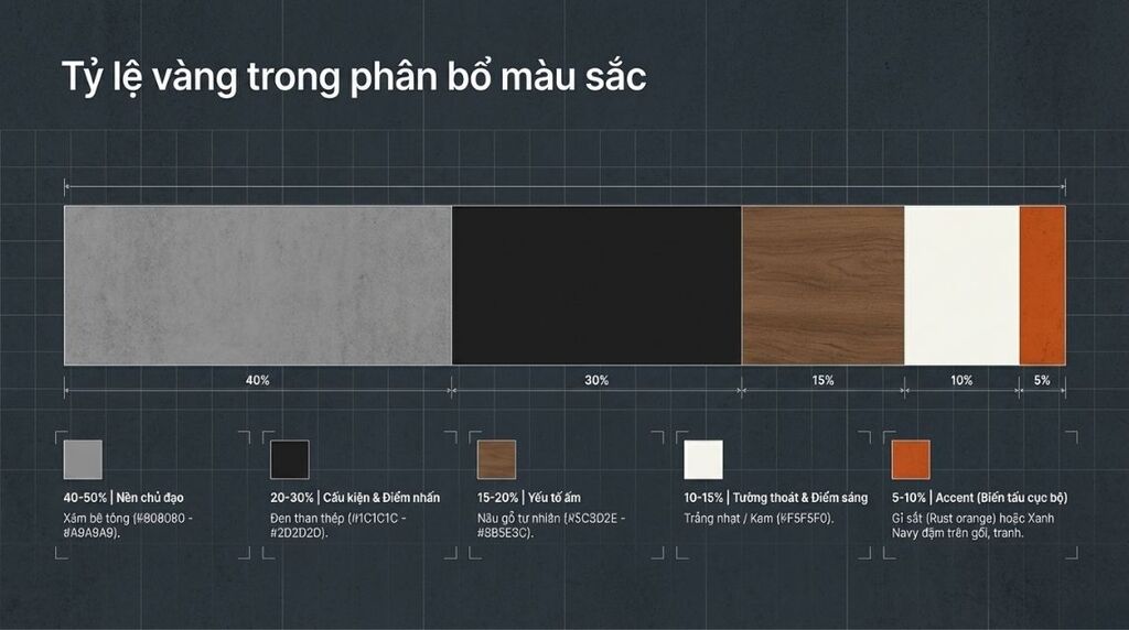 Bảng màu chuẩn phong cách công nghiệp Bảng màu chuẩn phong cách công nghiệp