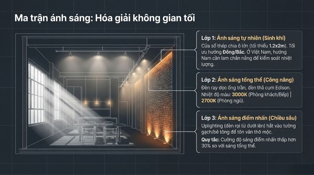 Hệ thống ánh sáng và nghệ thuật trang trí tiết chế Hệ thống ánh sáng và nghệ thuật trang trí tiết chế