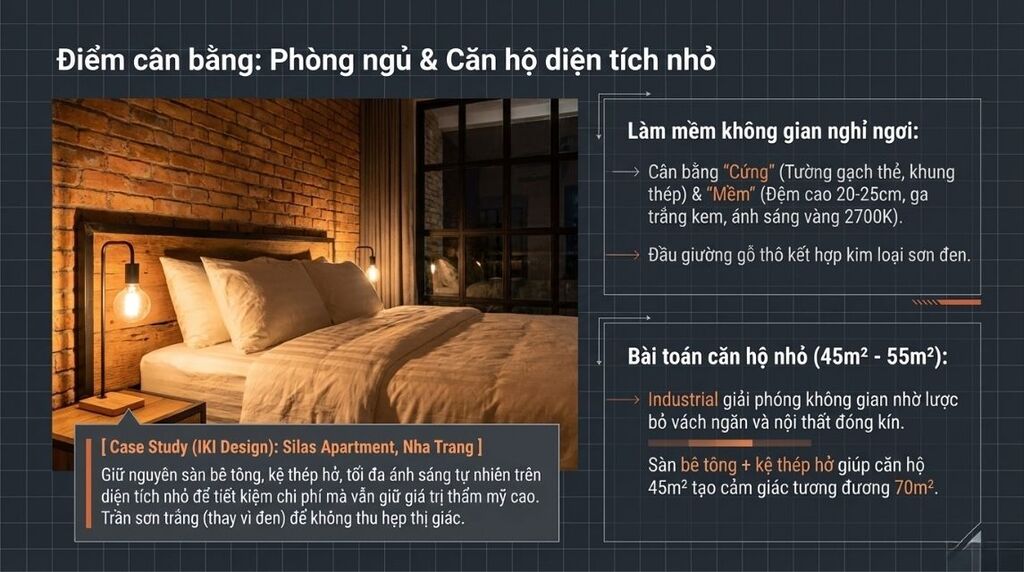 Phòng ngủ theo phong cách Industrial Phòng ngủ theo phong cách Industrial