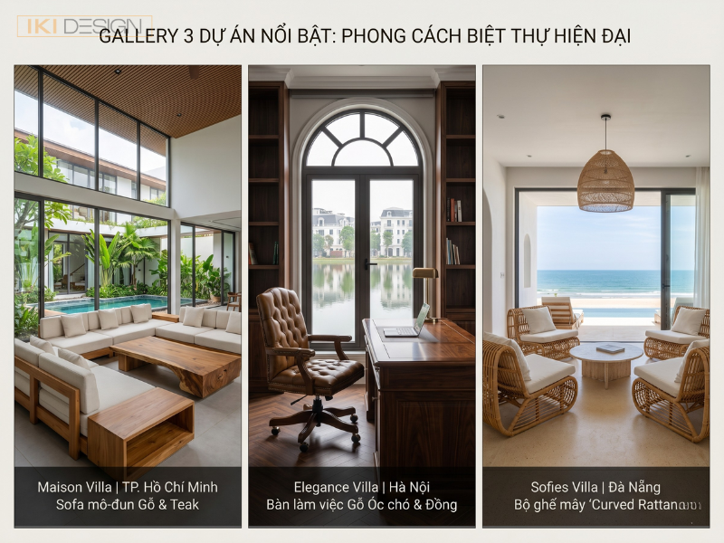 IKI Design kiến tạo các biệt thự MCM độc bản, kết hợp tinh tế vật liệu tự nhiên và kiến trúc mở thoáng đãng