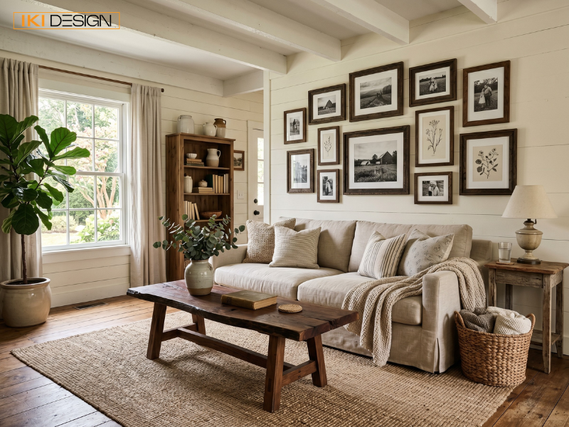 IKI DESIGN kiến tạo ban công Bohemian với xích đu mây và đèn dây, mang lại góc thư giãn đầy phóng khoáng