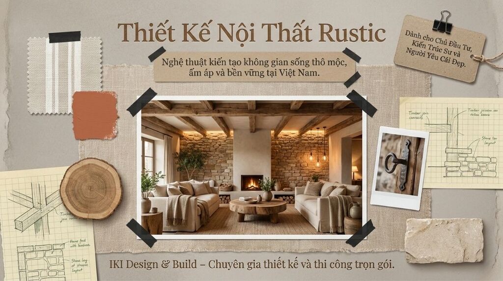 Phong cách nội thất Rustic là sự giao thoa giữa mộc mạc và tinh tế Phong cách nội thất Rustic là sự giao thoa giữa mộc mạc và tinh tế