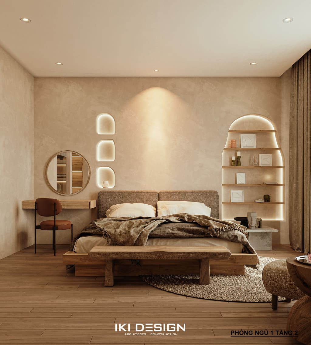 Phòng ngủ phong cách nội thất Rustic trong dự án RUSTIC MODERN INTERIOR Phòng ngủ phong cách nội thất Rustic trong dự án RUSTIC MODERN INTERIOR