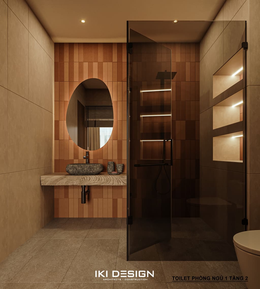 Phòng tắm phong cách nội thất Rustic - Dự án RUSTIC MODERN INTERIOR Phòng tắm phong cách nội thất Rustic - Dự án RUSTIC MODERN INTERIOR