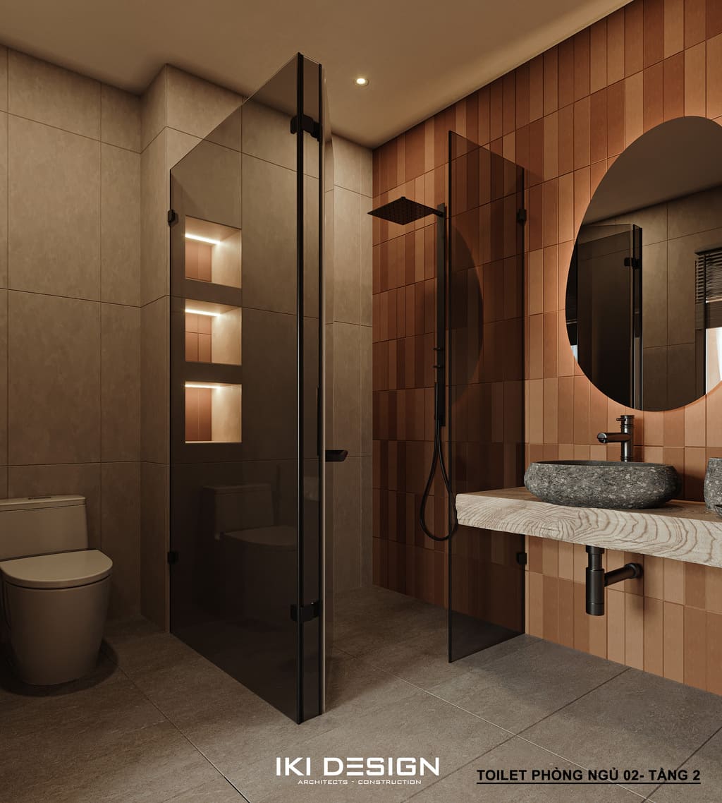 Phòng tắm phong cách nội thất Rustic - Dự án RUSTIC MODERN INTERIOR Phòng tắm phong cách nội thất Rustic - Dự án RUSTIC MODERN INTERIOR