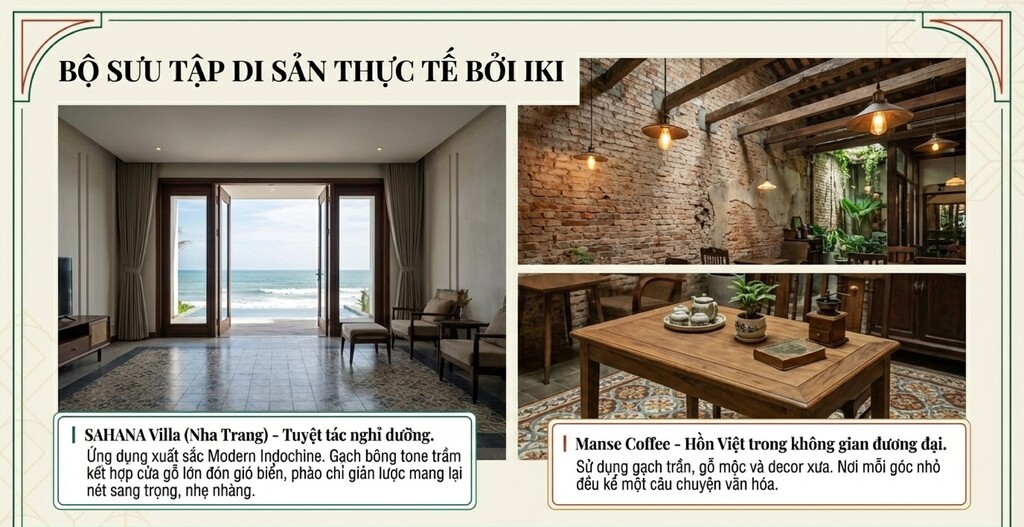BST Dự án thực tế ứng dụng phong cách thiết kế Indochine bởi IKI Design