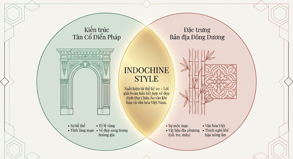 Phong cách thiết kế Indochine (Đông Dương) là gì?