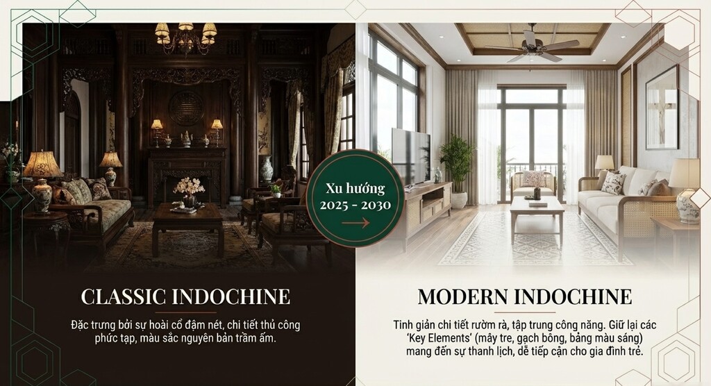 Dự đoán xu hướng Indochine giai đoạn 2025 - 2030: "Modern Indochine"