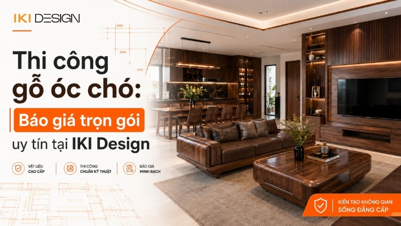 thi công gỗ óc chó