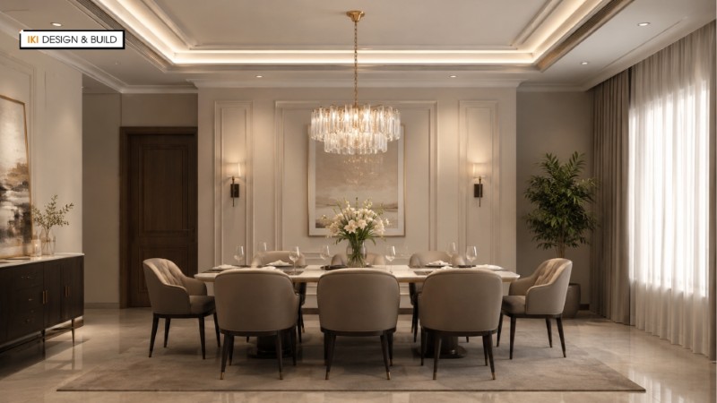 Phòng ăn Penthouse phong cách tân cổ điển Phòng ăn Penthouse phong cách tân cổ điển