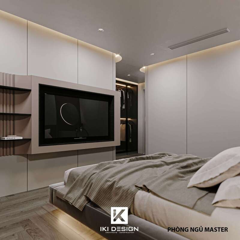 Phòng ngủ chính chung cư Lux Horizon Residence tiện nghi