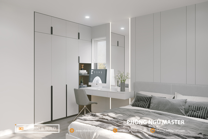 Phòng ngủ chính của chung cư CT2 VCN Apartment