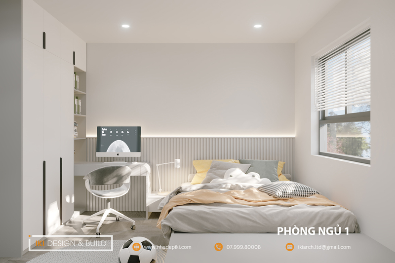 Phòng ngủ phụ của chung cư CT2 VCN Apartment 
