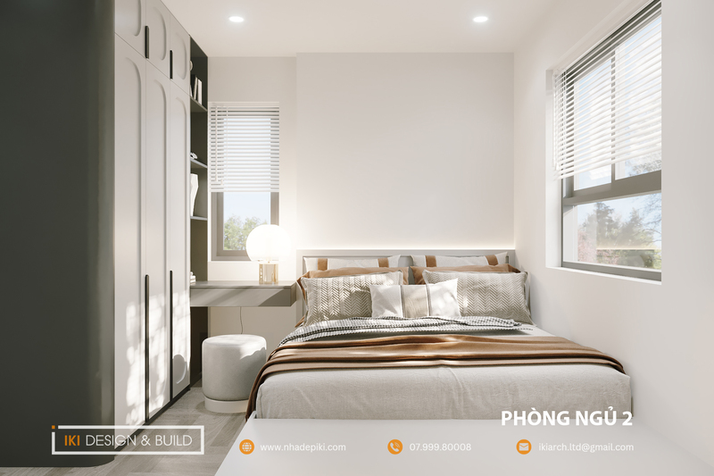 Phòng ngủ phụ thứ 2 của chung cư CT2 VCN Apartment
