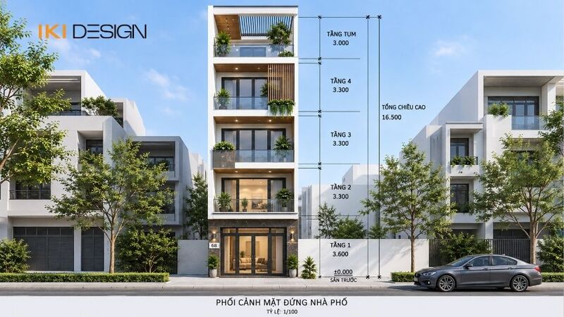 Chiều cao tầng nhà phố chuẩn theo quy định pháp lý và phong thủy Chiều cao tầng nhà phố chuẩn theo quy định pháp lý và phong thủy