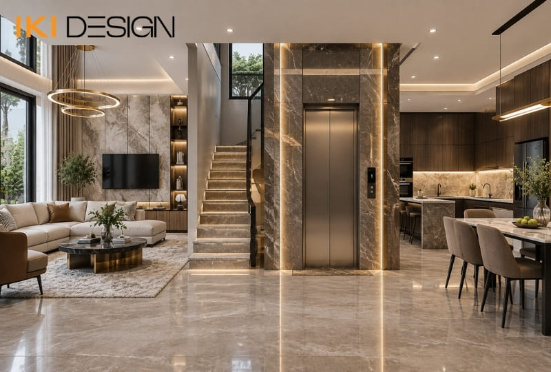 Mẫu nhà phố phong cách luxury đẳng cấp ốp đá sang trọng Mẫu nhà phố phong cách luxury đẳng cấp ốp đá sang trọng