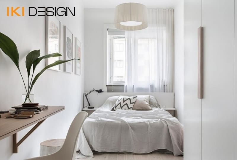 Thiết kế nội thất phòng ngủ nhà phố diện tích nhỏ từ 5m² đến 12m² màu trắng Thiết kế nội thất phòng ngủ nhà phố diện tích nhỏ từ 5m² đến 12m² màu trắng