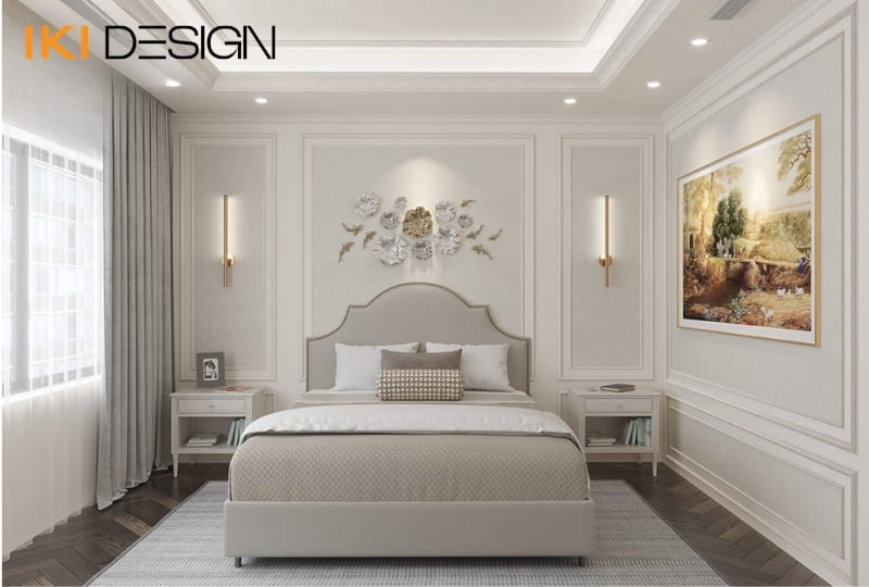 Phòng ngủ phong cách tân cổ điển tối giản Phòng ngủ phong cách tân cổ điển tối giản