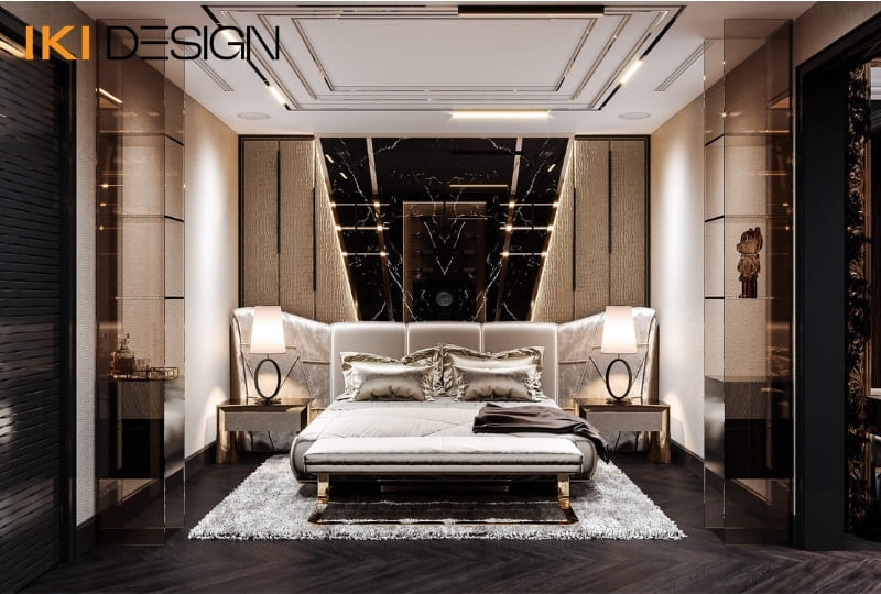 Thiết kế nội thất phòng ngủ phong cách Modern Luxury Thiết kế nội thất phòng ngủ phong cách Modern Luxury