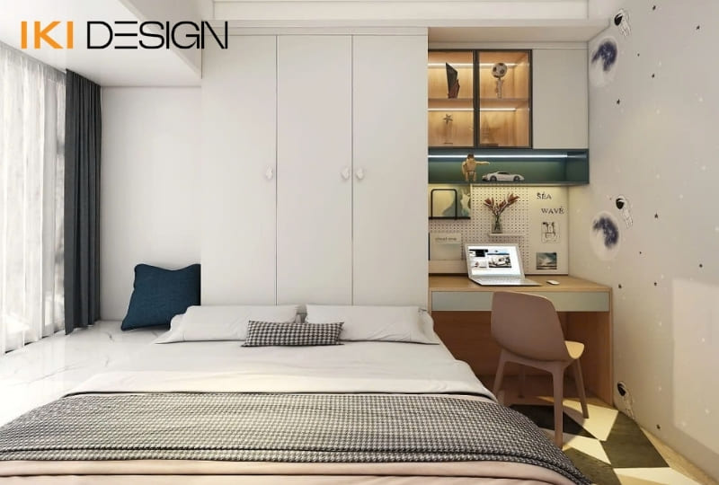 Kết hợp tủ quần áo và giường trong phòng ngủ Kết hợp tủ quần áo và giường trong phòng ngủ